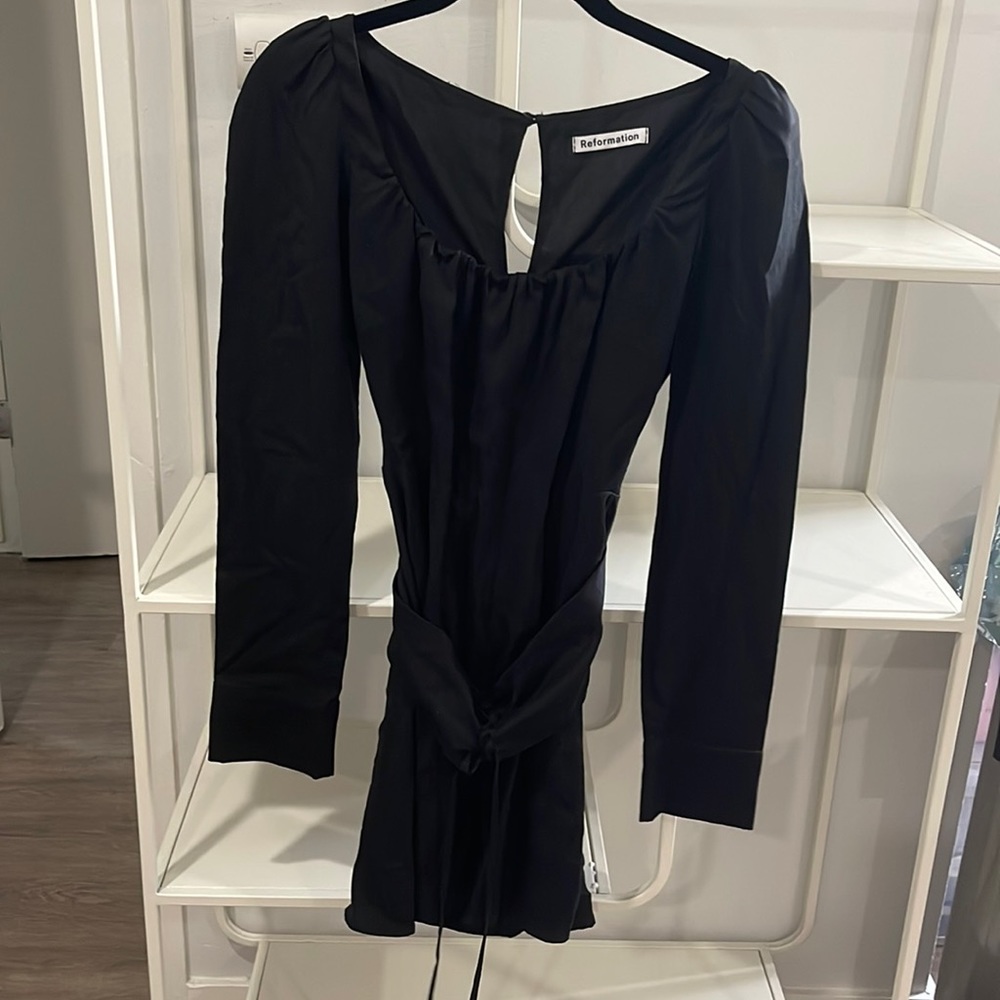 Reformation black dress